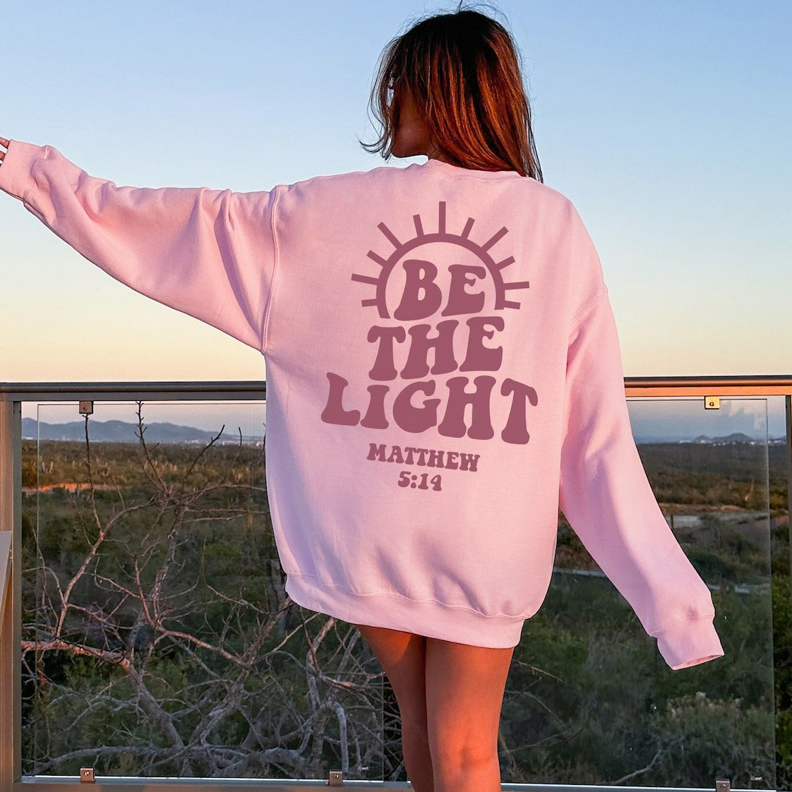 Original Be The Light Unisex Cotton Sweatshirt