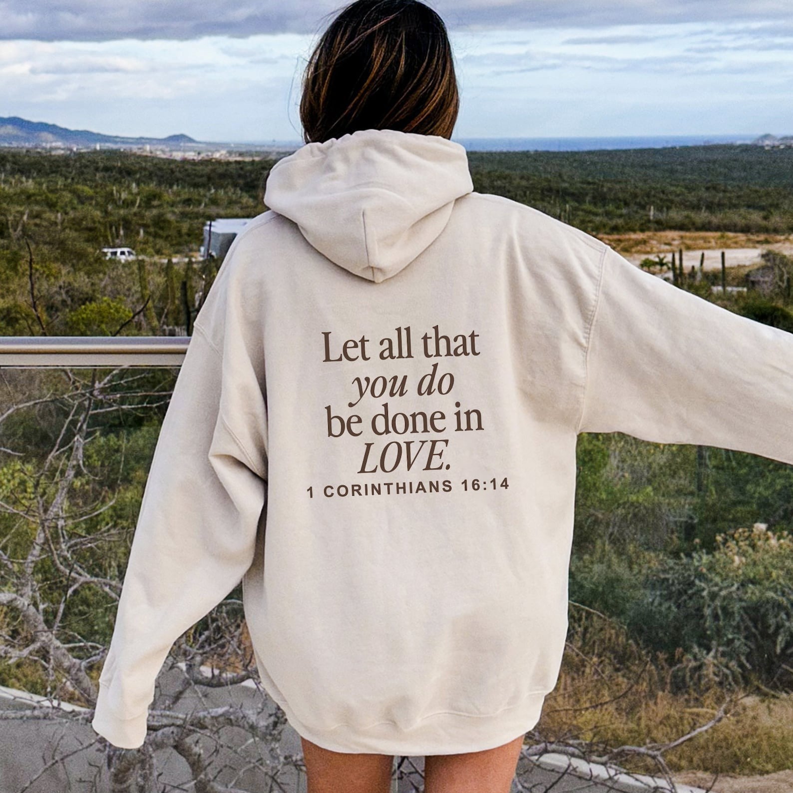 Let All That You Do Be Done In Love Unisex Cotton Hoodie