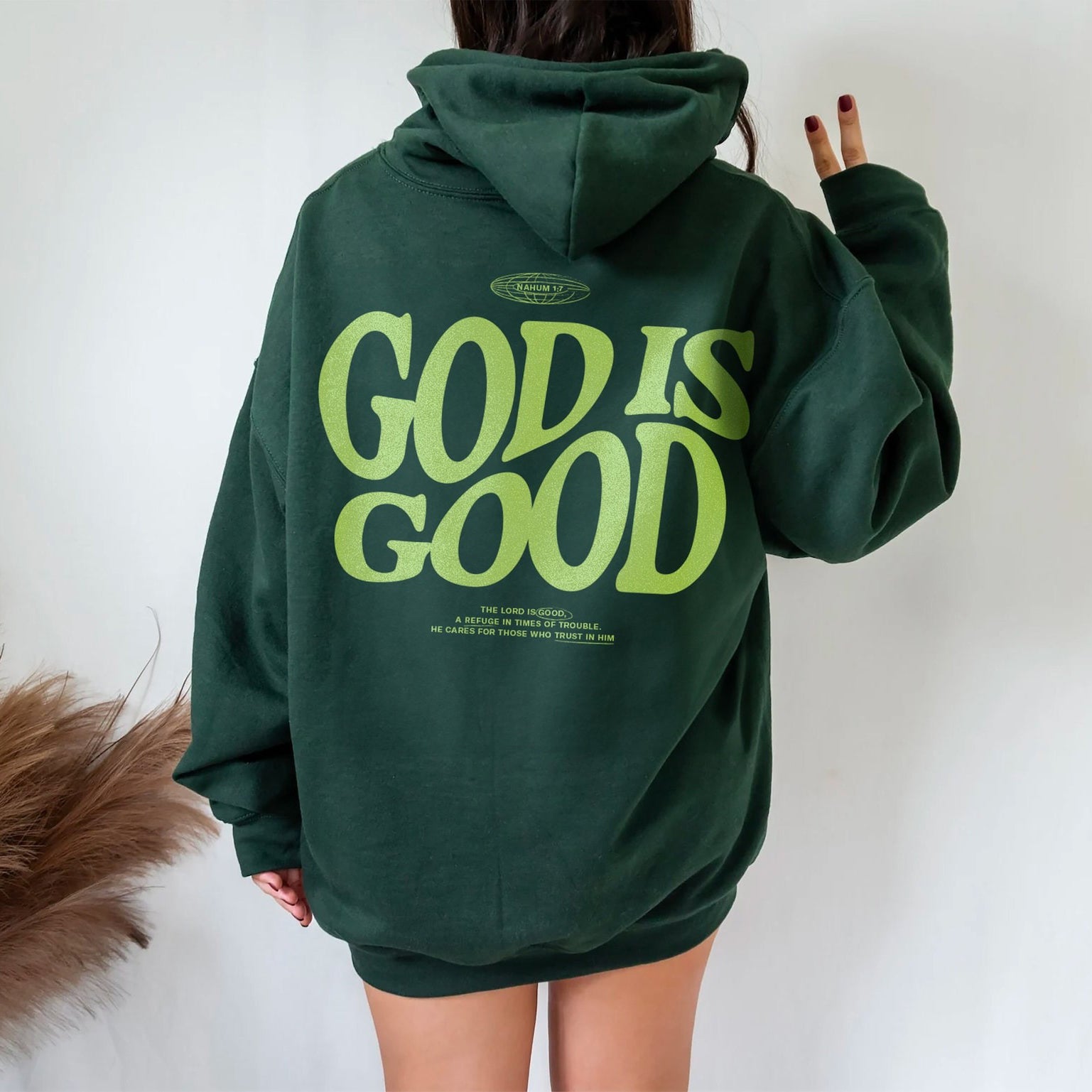 God Is Good Trendy Christian Unisex Cotton Hoodie