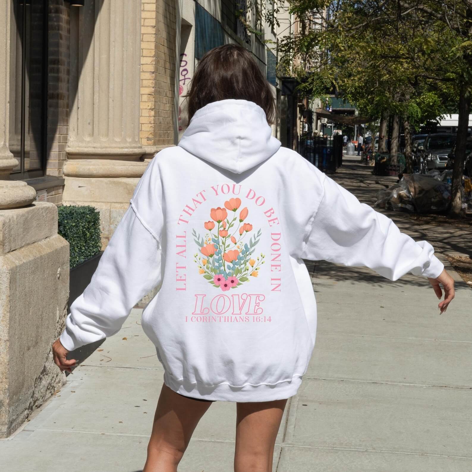 Let All That You Do Be Done in Love Unisex Cotton Hoodie