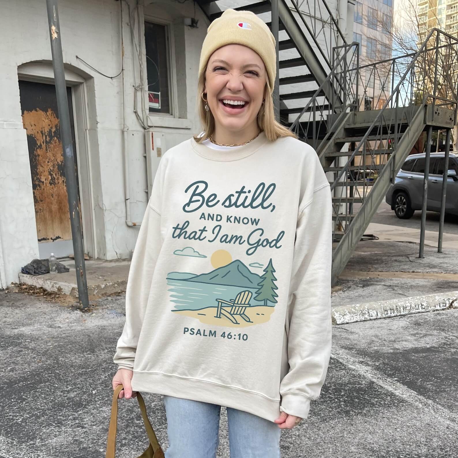 Be Still And Know That I Am God Unisex Cotton Sweatshirt