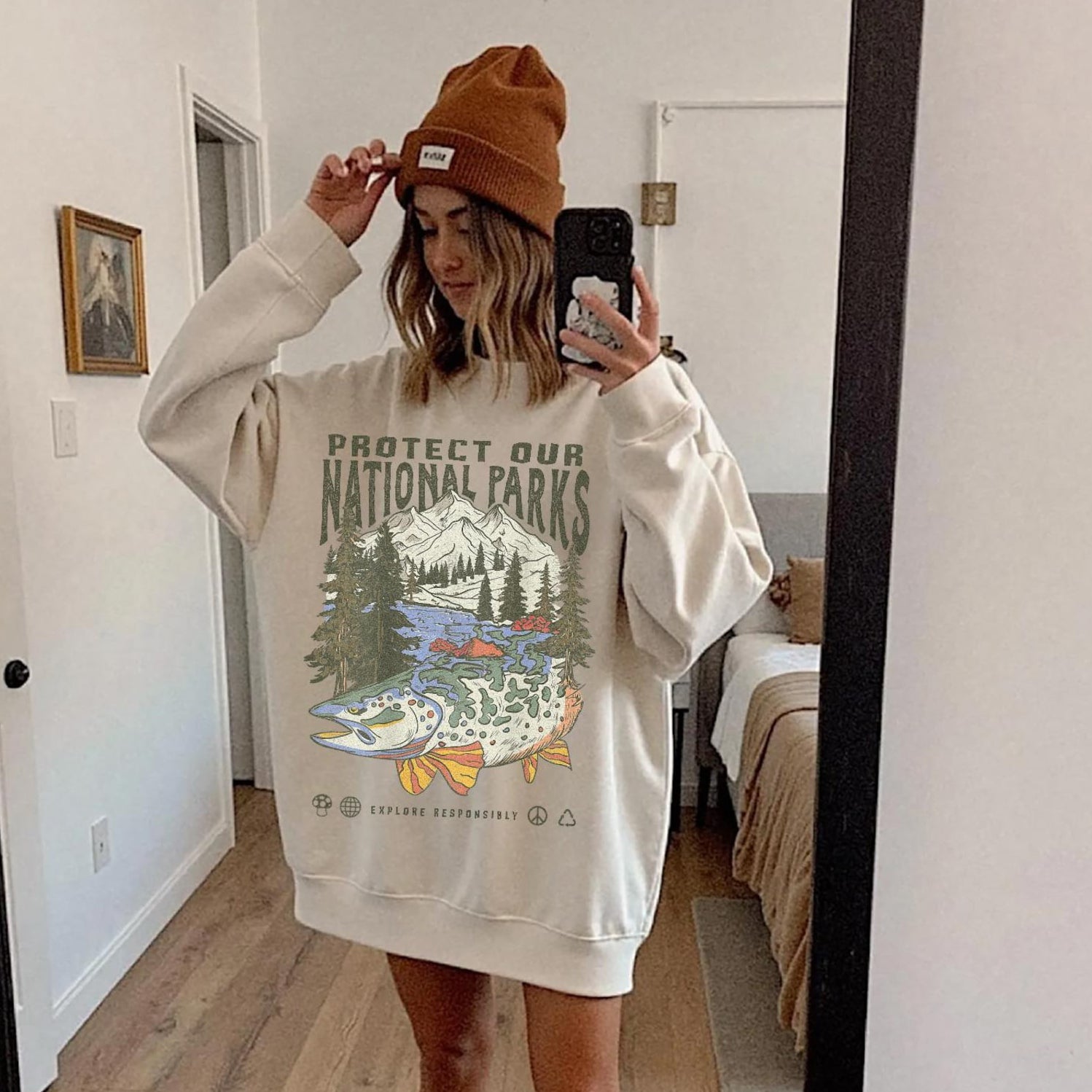 90s National Parks Unisex Cotton Sweatshirt