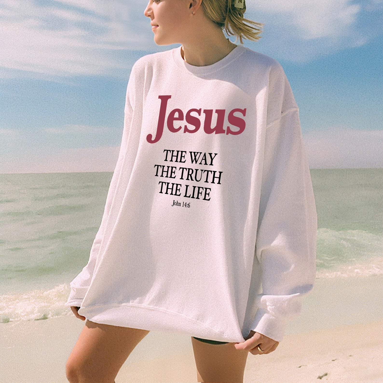 Jesus Christian Unisex Cotton Sweatshirt